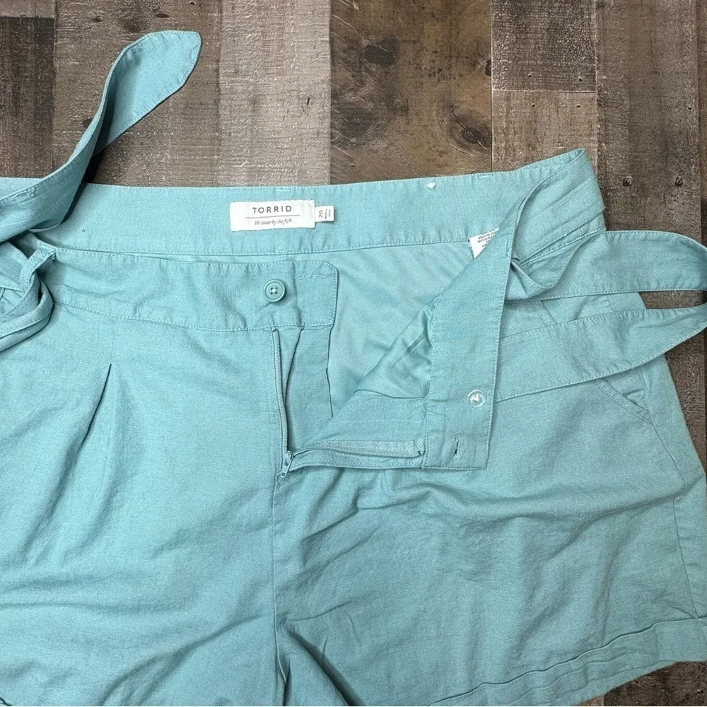 Torrid Women's Aqua High Waist Shorts